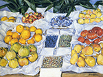 Gustave Caillebotte Fruit Displayed on a Stand - 1881 - 1882  oil painting reproduction