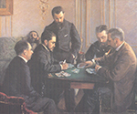 Gustave Caillebotte Game of Bezique ) - 1880  oil painting reproduction