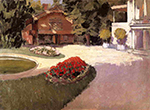 Gustave Caillebotte Garden at Yerres - 1876  oil painting reproduction