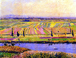 Gustave Caillebotte La Plaine de Gennevilliers - 1888  oil painting reproduction