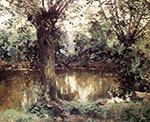 Gustave Caillebotte Landscape, Banks of the Yerres - 1875  oil painting reproduction