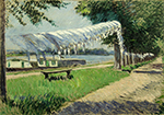 Gustave Caillebotte Laundry Drying 1892  oil painting reproduction
