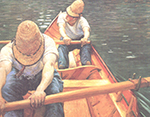 Gustave Caillebotte Oarsmen - 1877  oil painting reproduction