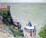 Gustave Caillebotte Pink Villas at Trouville - 1884 oil painting reproduction