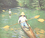 Gustave Caillebotte Skiffs - 1877 oil painting reproduction