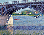 Gustave Caillebotte The Argenteuil Bridge on the Seine - 1883  oil painting reproduction
