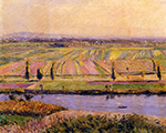 Gustave Caillebotte The Gennevilliers Plain, Seen from the Slopes of Argenteuil - 1888  oil painting reproduction