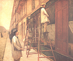 Gustave Caillebotte The House Painters - 1877  oil painting reproduction