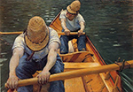 Gustave Caillebotte The Oarsmen - 1877 oil painting reproduction
