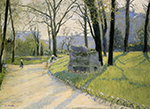 Gustave Caillebotte The Parc Monceau - 1878 oil painting reproduction