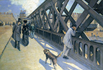 Gustave Caillebotte The Pont du Europe - 1876 oil painting reproduction