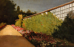 Gustave Caillebotte The Wall of the Kitchen Garden, Yerres - 1875 - 1877 oil painting reproduction