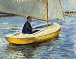 Gustave Caillebotte The Yellow Boat - 1891 oil painting reproduction