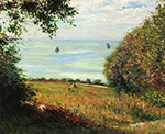 Gustave Caillebotte View of the Sea from Villerville ) - 1882  oil painting reproduction