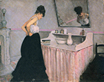 Gustave Caillebotte Woman at a Dressing Table - 1873  oil painting reproduction