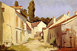 Gustave Caillebotte Yerres, Close of the Abbesses - 1871 oil painting reproduction