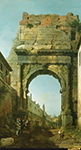 Giovanni Canaletto Arch of Titus oil painting reproduction