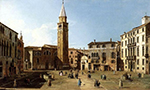 Giovanni Canaletto Campo Sant' Angelo oil painting reproduction