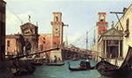Giovanni Canaletto Entrance to the Arsenal oil painting reproduction