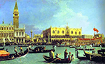 Giovanni Canaletto The Bucintgoro by the Molo on Ascension Day oil painting reproduction