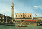 Giovanni Canaletto The Bucintoro at the Molo on Ascension Day oil painting reproduction
