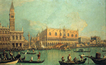 Giovanni Canaletto The Doge's Palace with the Piazza di San Marco oil painting reproduction