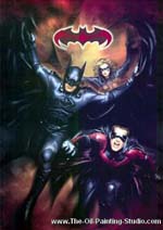 Batman and Robin painting for sale