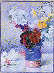 Henri-Edmond Cross Flowers in a Glass, 1904 oil painting reproduction