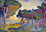 Henri-Edmond Cross By the Mediterranean, 1895 oil painting reproduction