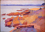 Henri-Edmond Cross Coast Near Antibes, 1891 oil painting reproduction