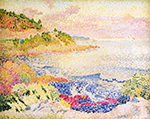 Henri-Edmond Cross Coast of Provence, Le Four des Maures, 1906 oil painting reproduction
