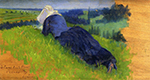 Henri-Edmond Cross Peasant Woman Stretched out on the Grass, 1890 oil painting reproduction