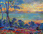 Henri-Edmond Cross Provence Landscape, 1800 oil painting reproduction