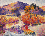 Henri-Edmond Cross River in Saint-Clair, 1908 oil painting reproduction