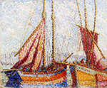 Henri-Edmond Cross Sailboats oil painting reproduction