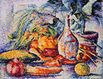 Henri-Edmond Cross Still Life with Bottle of Wind, 1904 oil painting reproduction