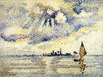 Henri-Edmond Cross Sunset on the Lagoon, Venice, 1903 oil painting reproduction