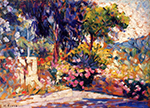 Henri-Edmond Cross The Flowered Trees, 1905 oil painting reproduction