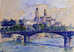Henri-Edmond Cross The Seine by the Trocadero oil painting reproduction