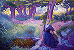 Henri-Edmond Cross The Washerwoman, 1895 oil painting reproduction