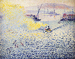 Henri-Edmond Cross Toulon, Winter Morning, 1906 oil painting reproduction
