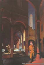 Paul Cadmus Night in Bologna oil painting reproduction