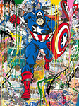 Captain America Graffiti painting for sale
