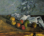 Paul Cezanne Apples and Napkin, 1879-80 oil painting reproduction