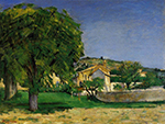 Paul Cezanne Chestnut Trees and Farmstead of Jas de Bouffan, 1876 oil painting reproduction