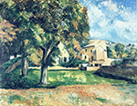 Paul Cezanne Chestnut Trees and Farmstead of Jas de Bouffan, 1885 oil painting reproduction