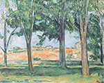 Paul Cezanne Chestnut Trees at the Jas de Bouffan, 1885-87 oil painting reproduction
