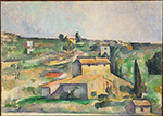 Paul Cezanne Fields at Bellevue, 1895 oil painting reproduction
