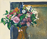 Paul Cezanne Flowers in a Vase, 1879-82 oil painting reproduction