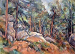 Paul Cezanne Forest Interior, 1899 oil painting reproduction